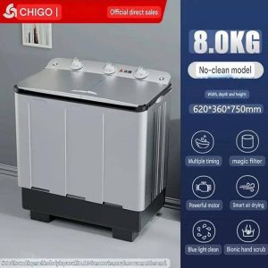 8kg manual double top washing machine